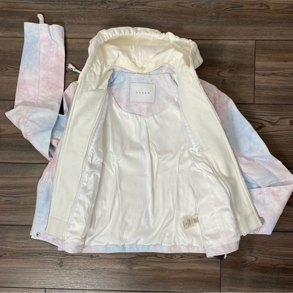 BLANK NYC Tie-Dye Faux Leather Moto with Removable Hood - Picture 10 of 16